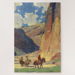 Puzzle « Indiens à travers Canyon de Chelly » par Edgar P
