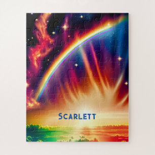 Puzzle Indigo Cosmos Lance Rainbow Vibrant Ciel clair