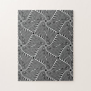Puzzle Infinité noir et blanc Graphisme dur