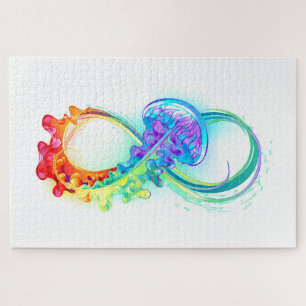 Puzzle Infinity with Rainbow Jellyfish