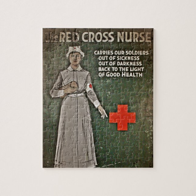 Puzzle Infirmière demandant des dons WWI (Vertical)