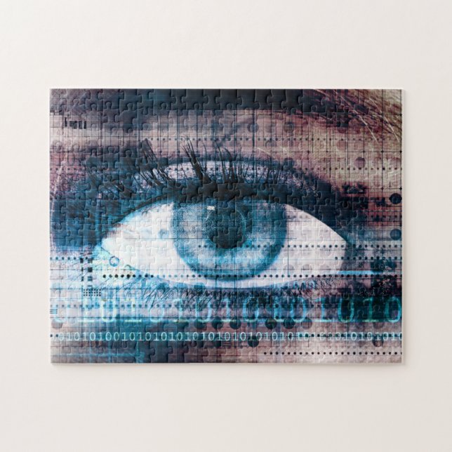 Puzzle Innovation technologique avec l'oeil électronique (Horizontal)