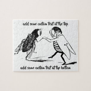 Puzzle Insectes vintage dansant; mouche diptère