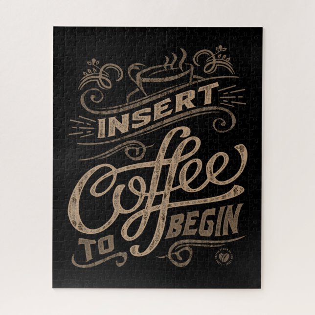 Puzzle Insérer le café pour commencer (Vertical)