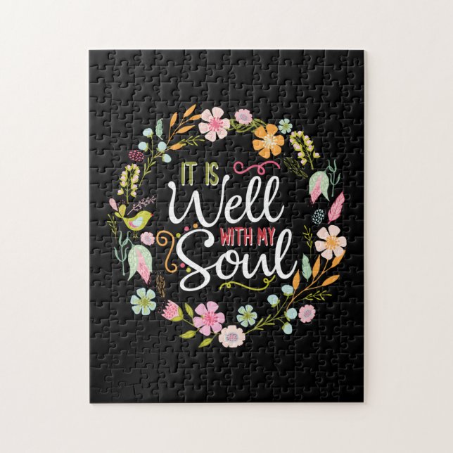 Puzzle Inspirationnel, il va bien avec mon âme (Vertical)