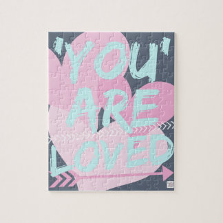 Puzzle inspiré de message. Cadeau mignon. Aimé