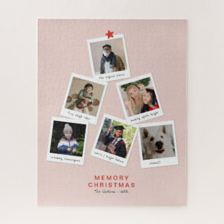 Puzzle Instantanés de famille pour un arbre de Noël mémor