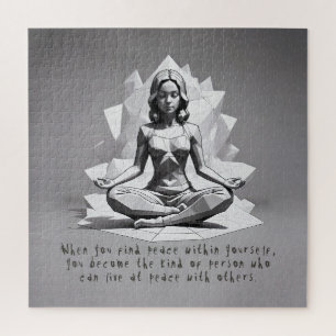 Puzzle Instructeur de méditation Yoga Reiki Master Lotus