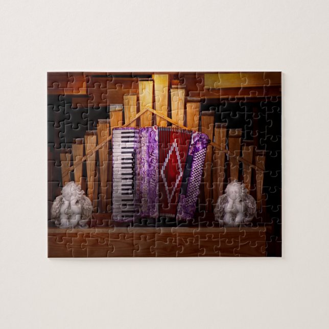 Puzzle Instrument - Accordian - l'organe accordian (Horizontal)