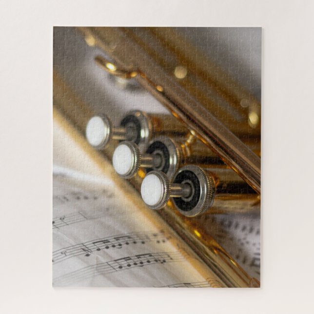 Puzzle Instrument de trompette et de tôle en cuivre (Vertical)