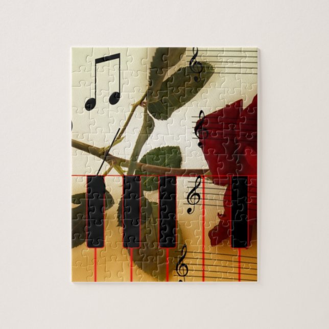 Puzzle Instruments de roses de professeur de notes de (Vertical)
