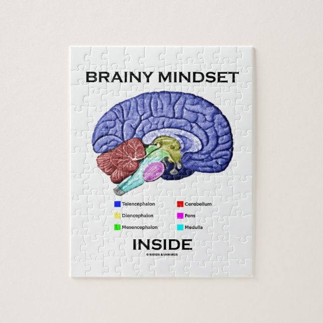 Puzzle Intérieur intelligent de mentalité (cerveau (Vertical)