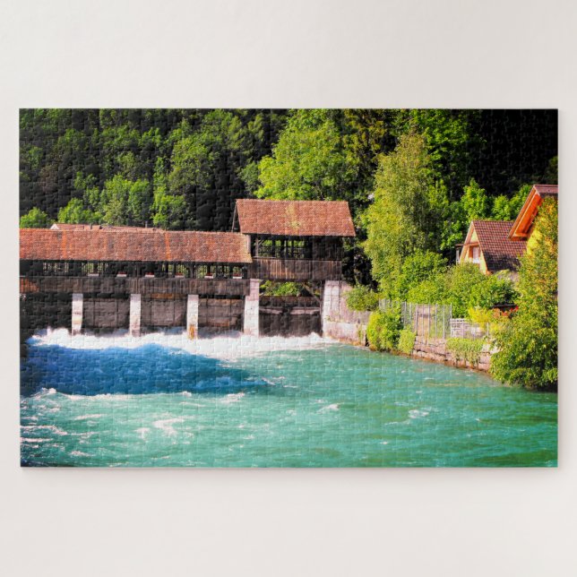 Puzzle Interlaken en Suisse (Horizontal)