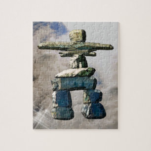 Puzzle Inukshuk Native American Spirit Stones