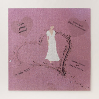 Puzzle Invitation au mariage sur la plage