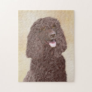 Puzzle Irish Water Spaniel Peinture - Original Dog Art
