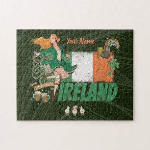 Puzzle Irlande Pavillon Vintage St. Patrick's Day Retro
