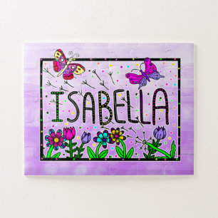 Puzzle Isabella - Le Nom Isabella Dessin Whimsical 