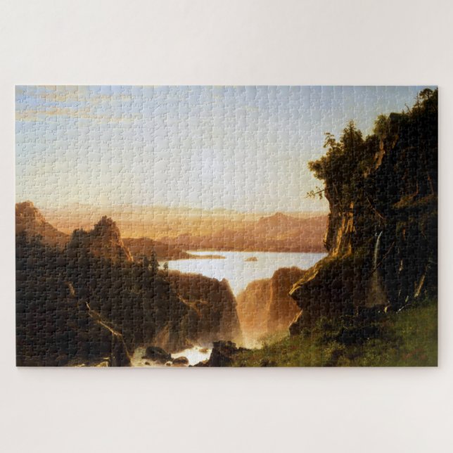 Puzzle Island Lake, Wind River Range, Wyoming, Bierstadt (Horizontal)