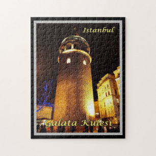 Puzzle Istanbul - Galata Kulesi à la nuit - Turquie -