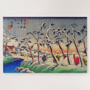 Puzzle Itahana From Kisokaidô 1835 Japanese Woodblock Art