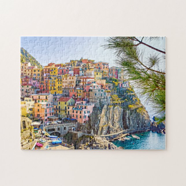 Puzzle Italie pittoresque cinque terre ligurie été (Horizontal)