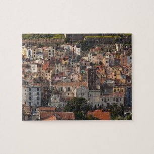 Puzzle Italie, Sardaigne, Bosa. Vue sur la ville avec Cas