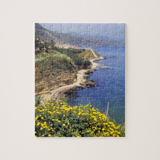 Puzzle Italie, Sicile. La côte nord de la Sicile en (Vertical)