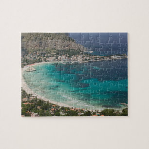 Puzzle Italie, Sicile, Mondello, Vue de la plage depuis