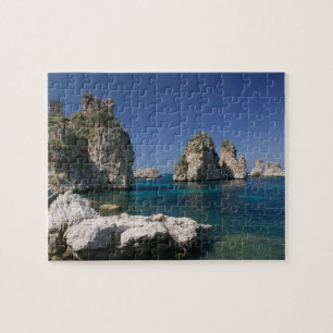 Puzzle Italie, Sicile, Scopello, Roches près de Tonnara
