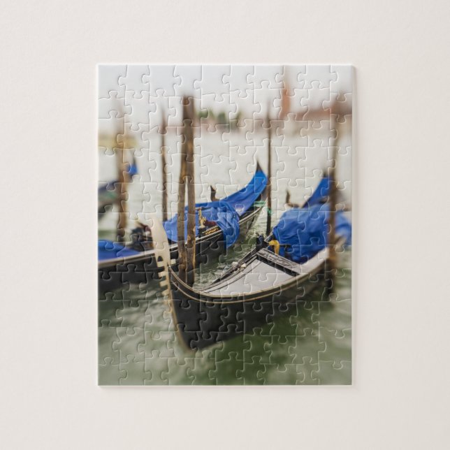 Puzzle Italie, Venise, Focus sélectif de la Gondola (Vertical)
