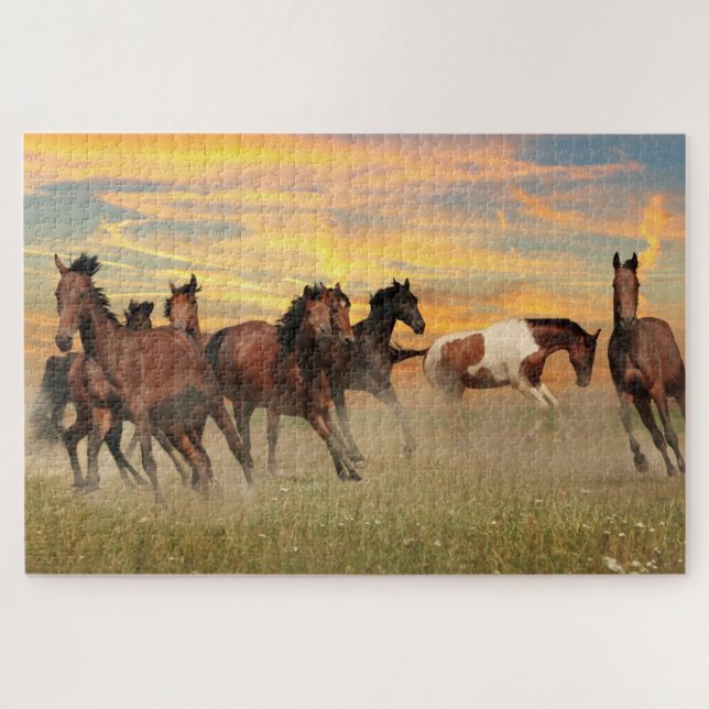 Puzzle Itinérance gratuite au coucher du soleil (Horizontal)
