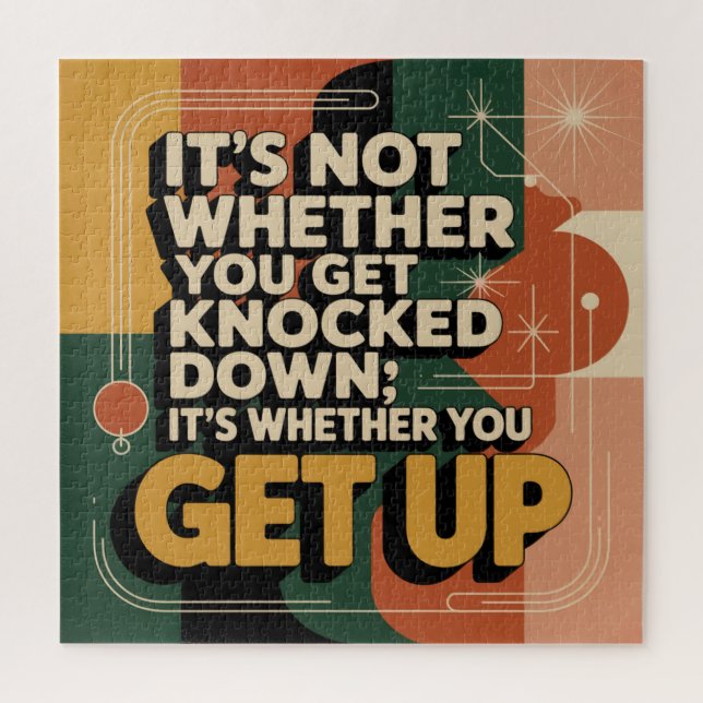 Puzzle It's Not Whether You Get Knocked Down (Vertical)