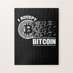 Puzzle J'Accepte Bitcoin Crypto
