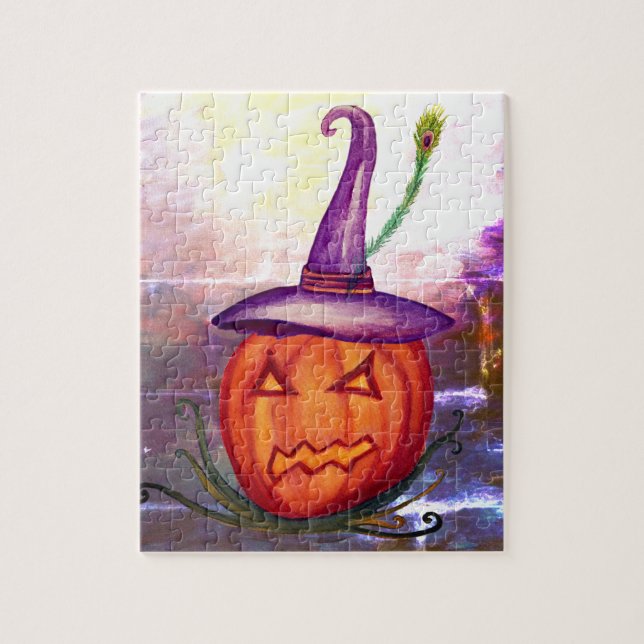 Puzzle Jack-o'-lantern Halloween (Vertical)
