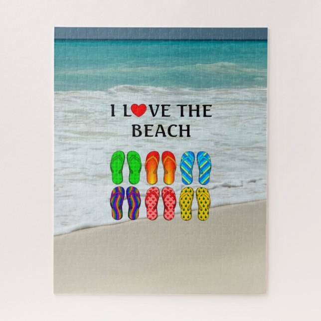 Puzzle J'adore la plage,  (Vertical)