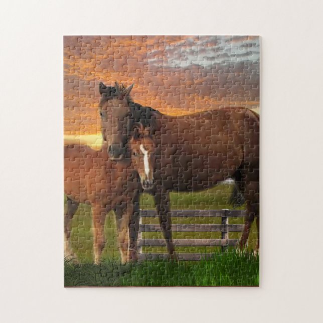 Puzzle J'adore les chevaux (Vertical)