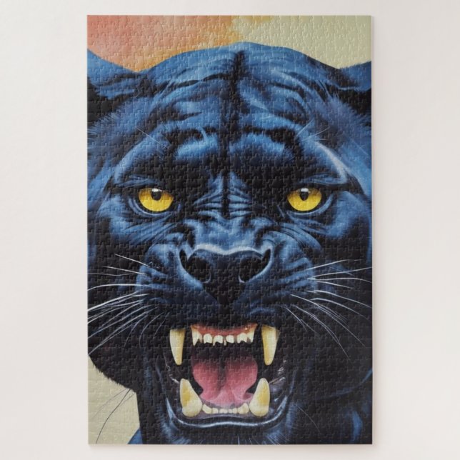 Puzzle Jaguar - Panthère noire (Vertical)