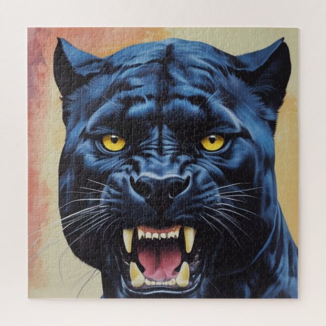 Puzzle Jaguar - Panthère noire (Vertical)