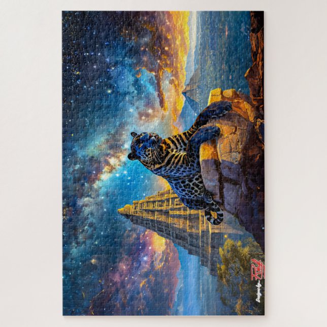 Puzzle Jaguar Stargazer Design Par Rich AMeN Gill (Vertical)