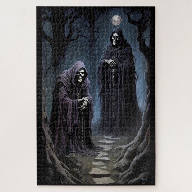 Puzzle J'ai des frissons au clair de lune pâle (Vertical)