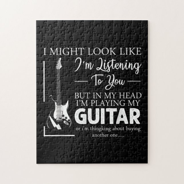 Puzzle J'ai l'impression de t'écouter de la guitare music (Vertical)