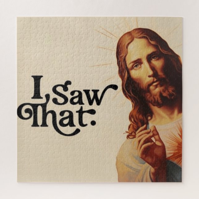Puzzle J'Ai Vu Ça, Jésus Art, J'Ai Vu Que Jésus (Vertical)