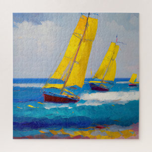 Puzzle "J'ai vu trois bateaux"