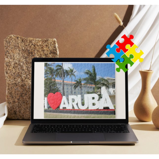 Puzzle J'aime Aruba - Une île heureuse (Créateur téléchargé)
