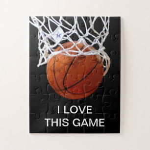 Puzzle J'Aime Ce Jeu Basketball Art Sports