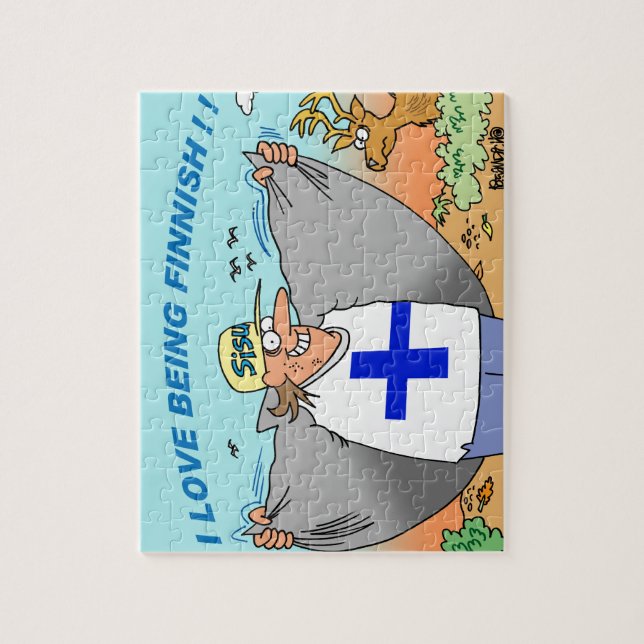 PUZZLE J'AIME ÊTRE CASSE-TÊTE FINLANDAISE DE BANDE (Vertical)
