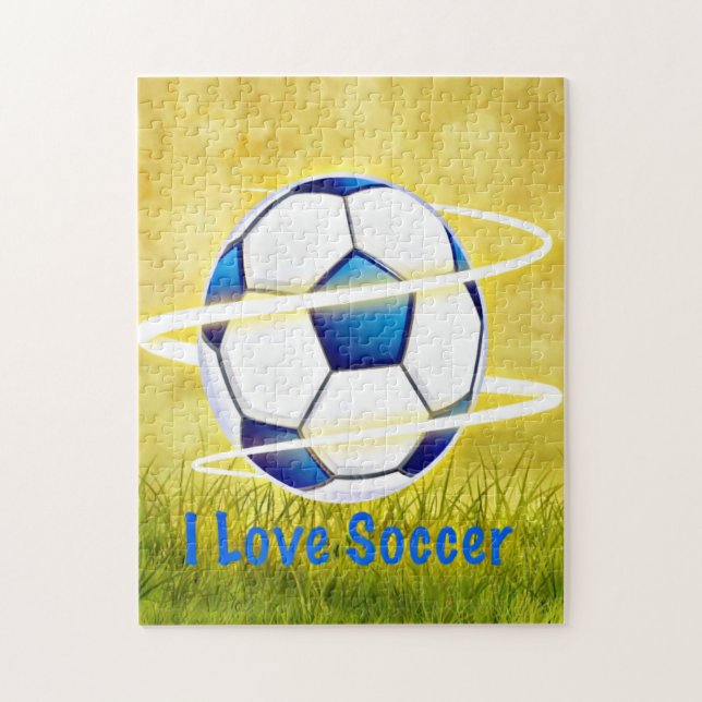 Puzzle J'aime le football (Vertical)