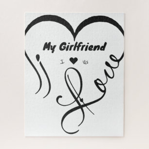 Puzzle J'aime ma petite amie - J ♥ Nous