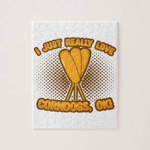 Puzzle J'Aime Vraiment Les Corndogs, OK !